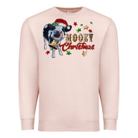 Pale Pink mooey christmas Premium Sweatshirt - RanaPortraitStore
