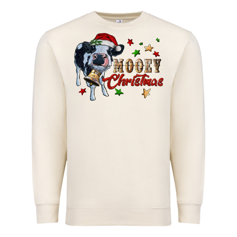 Mooey Christmas Premium Sweatshirt by RanaPortraitStore | Teevron