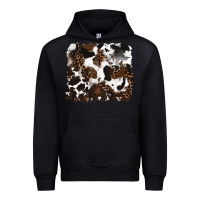 Black leopard cowhide background Urban Hoodie - RanaPortraitStore