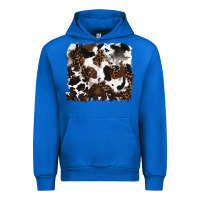 Cobalt leopard cowhide background Urban Hoodie - RanaPortraitStore
