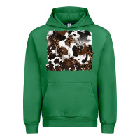 Emerald leopard cowhide background Urban Hoodie - RanaPortraitStore