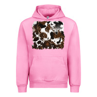 Fuchsia Pink leopard cowhide background Urban Hoodie - RanaPortraitStore