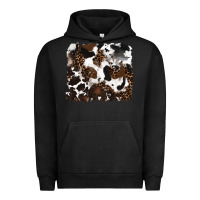 Pigment Black leopard cowhide background Urban Hoodie - RanaPortraitStore