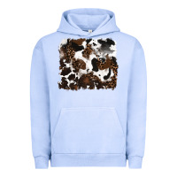 Pigment Grape Ice leopard cowhide background Urban Hoodie - RanaPortraitStore