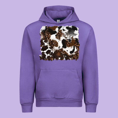 Leopard Cowhide Background Urban Hoodie Designed By Ranaportraitstore