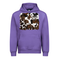Tulip leopard cowhide background Urban Hoodie - RanaPortraitStore