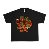 Black happy fall texas Urban Heavy Tee - CowhideDigitalArt