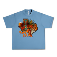 Pebble Blue happy fall texas Urban Heavy Tee - CowhideDigitalArt