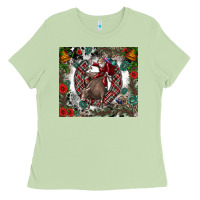 Matcha Rodeo Santa Ladies Tee - CowhideDigitalArt