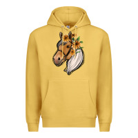 Antique Gold floral horse Premium Hoodie - Jasminsmagicworld
