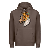 Coffee floral horse Premium Hoodie - Jasminsmagicworld