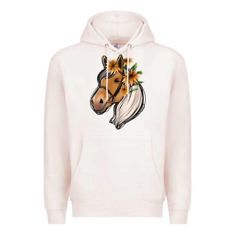 Floral Horse Premium Hoodie by Jasminsmagicworld | Teevron