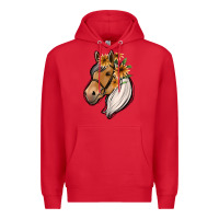 Red floral horse Premium Hoodie - Jasminsmagicworld