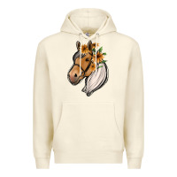 Sandshell floral horse Premium Hoodie - Jasminsmagicworld