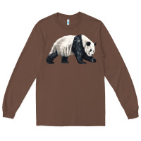 Chestnut walking panda Long Sleeve Tee - LillyAllenDesigns