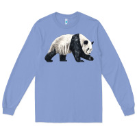 Colony Blue walking panda Long Sleeve Tee - LillyAllenDesigns