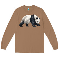 Toasted Coconut walking panda Long Sleeve Tee - LillyAllenDesigns