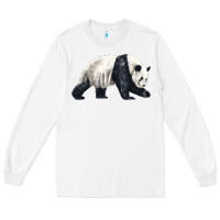 White walking panda Long Sleeve Tee - LillyAllenDesigns