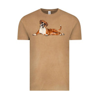 Vintage Camel Boxer Dog Illustrations Vintage Tee - LillyAllenDesigns