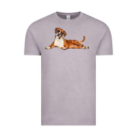 Vintage Zinc Boxer Dog Illustrations Vintage Tee - LillyAllenDesigns