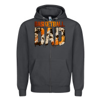 Smoke no background basketball dad Zipper Hoodie - Jasminsmagicworld