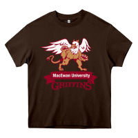 Chocolate Brown macewan academic Heavy Core Tee - DesigneFamous