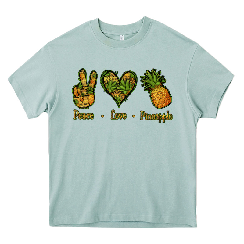 Peace Love Pineapple Heavy Core Tee by Jasminsmagicworld | Teevron