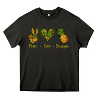 Asphalt Peace Love Pineapple Heavy Core Tee - Jasminsmagicworld