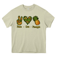 Mossy Peace Love Pineapple Heavy Core Tee - Jasminsmagicworld