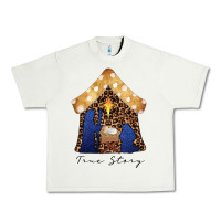 Pistachio True Story Black Urban Heavy Tee - CowhideDigitalArt