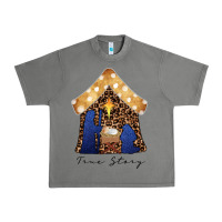 Tornado True Story Black Urban Heavy Tee - CowhideDigitalArt