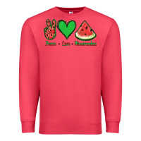 Cardinal Peace Love Watermelon Premium Sweatshirt - Jasminsmagicworld