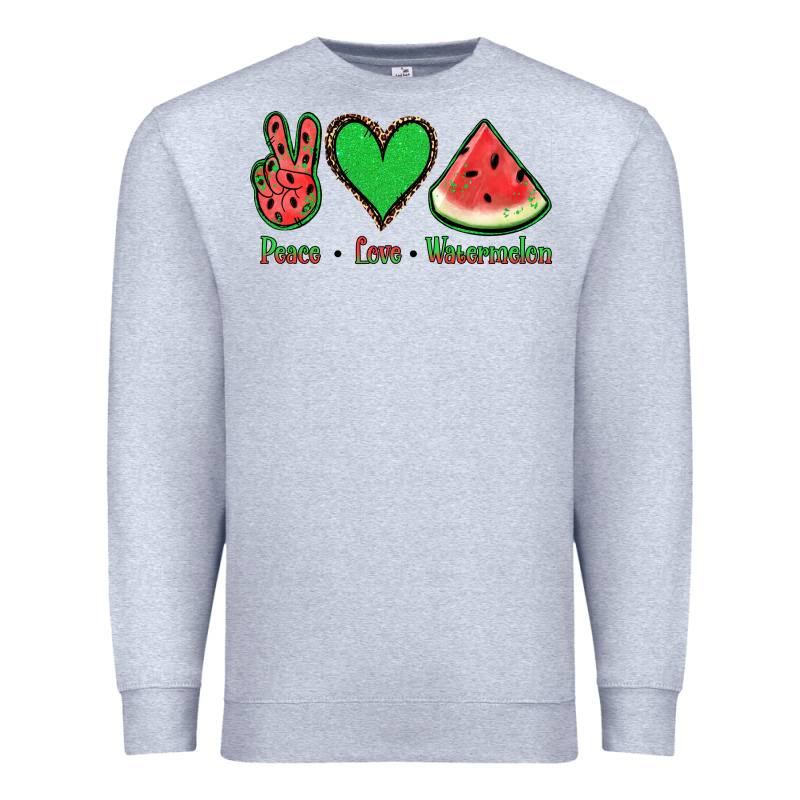 Peace Love Watermelon Premium Sweatshirt by Jasminsmagicworld | Teevron
