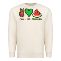 Sandshell Peace Love Watermelon Premium Sweatshirt - Jasminsmagicworld