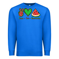 True Royal Peace Love Watermelon Premium Sweatshirt - Jasminsmagicworld
