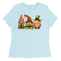 Baby Blue Elf Gnomes Ladies Tee - CowhideDigitalArt