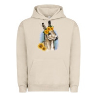 Pigment French Oak Sunflower Baby Donkey Urban Hoodie - RanaPortraitStore