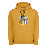 Pigment Peanut Butter Sunflower Baby Donkey Urban Hoodie - RanaPortraitStore
