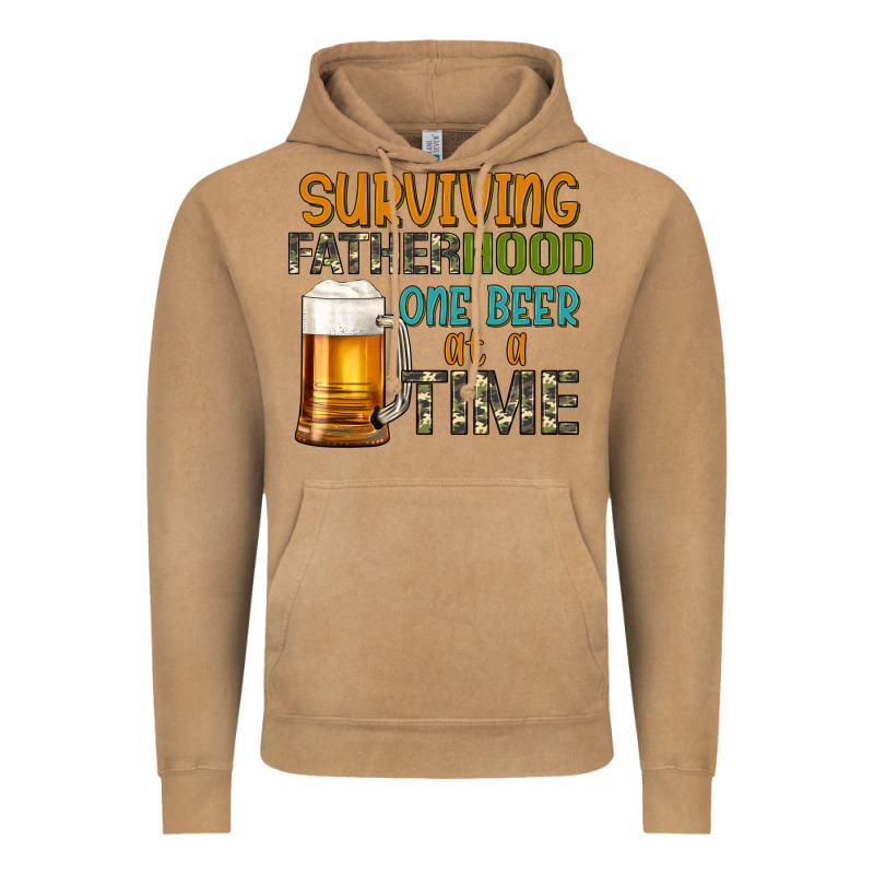 Surviving Fatherhood One Beer At A  Time Vintage Hoodie by Artiststas | Teevron