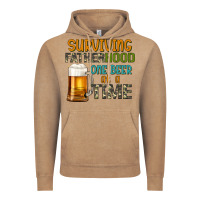 Vintage Coffee surviving fatherhood one beer at a  time Vintage Hoodie - Artiststas