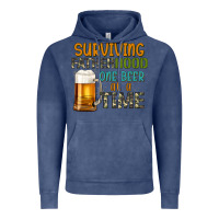 Vintage Denim surviving fatherhood one beer at a  time Vintage Hoodie - Artiststas