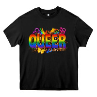 Black queer Heavy Core Tee - FaDigitalArtStudio
