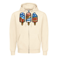 Sandshell patriotic leopard popsicles Zipper Hoodie - Jasminsmagicworld