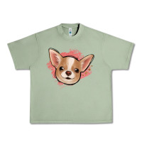 Oil Green chihuahua pink glitter Urban Heavy Tee - Jasminsmagicworld