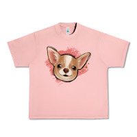 Salmon chihuahua pink glitter Urban Heavy Tee - Jasminsmagicworld