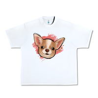 White chihuahua pink glitter Urban Heavy Tee - Jasminsmagicworld