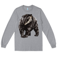 Heather Grey Spectacled Bear Long Sleeve Tee - LillyAllenDesigns