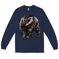 Navy Spectacled Bear Long Sleeve Tee - LillyAllenDesigns