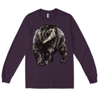 Plum Spectacled Bear Long Sleeve Tee - LillyAllenDesigns