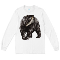 White Spectacled Bear Long Sleeve Tee - LillyAllenDesigns